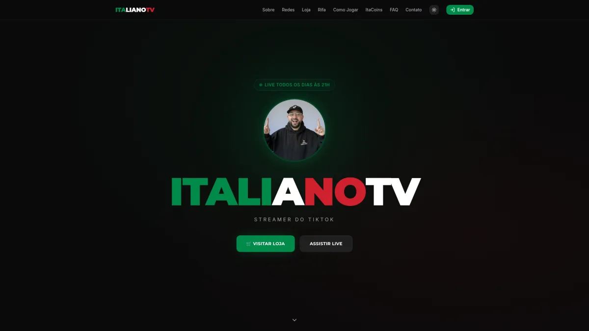 Preview do projeto Italiano TV