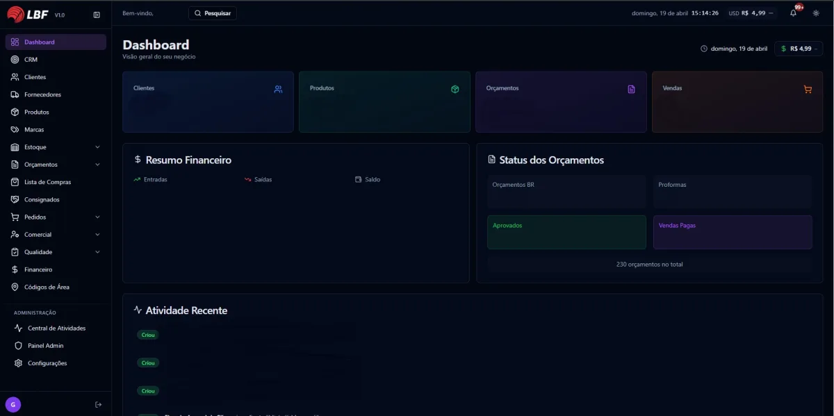 Preview do projeto LBFCS